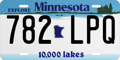 MN license plate 782LPQ