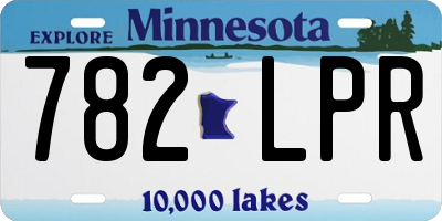 MN license plate 782LPR
