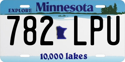 MN license plate 782LPU