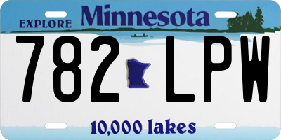 MN license plate 782LPW