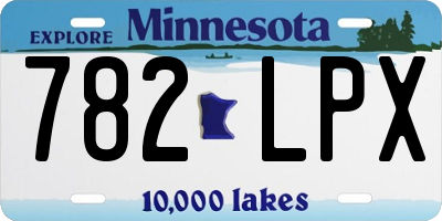 MN license plate 782LPX