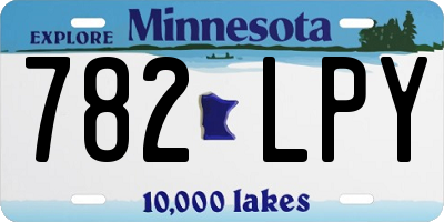 MN license plate 782LPY
