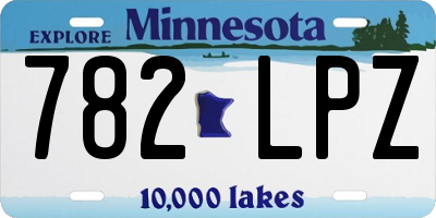 MN license plate 782LPZ