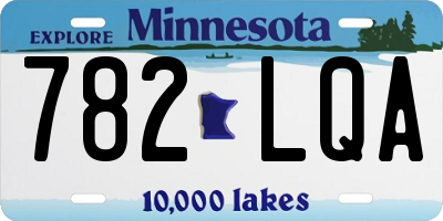 MN license plate 782LQA
