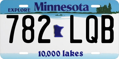 MN license plate 782LQB
