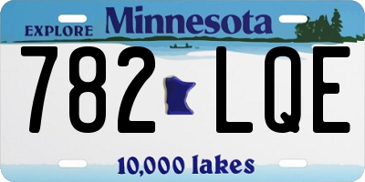 MN license plate 782LQE