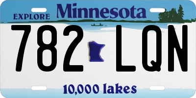 MN license plate 782LQN