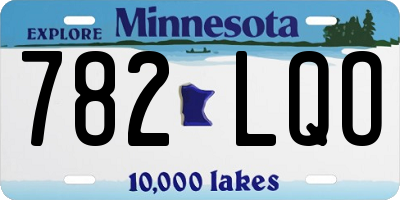 MN license plate 782LQO