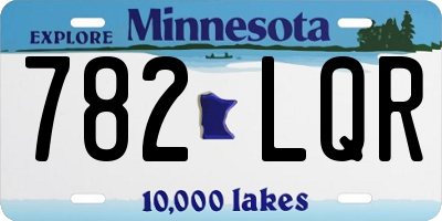 MN license plate 782LQR