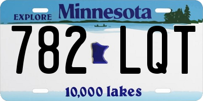 MN license plate 782LQT