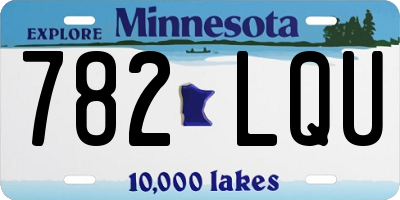 MN license plate 782LQU
