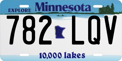 MN license plate 782LQV