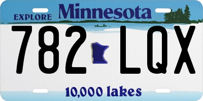 MN license plate 782LQX