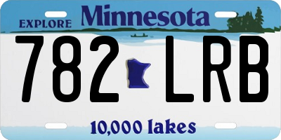 MN license plate 782LRB