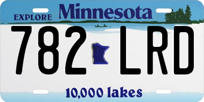 MN license plate 782LRD