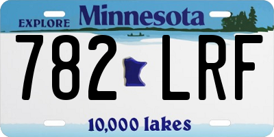 MN license plate 782LRF