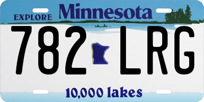 MN license plate 782LRG