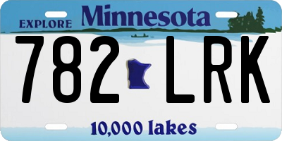 MN license plate 782LRK