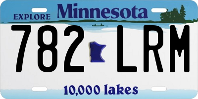 MN license plate 782LRM