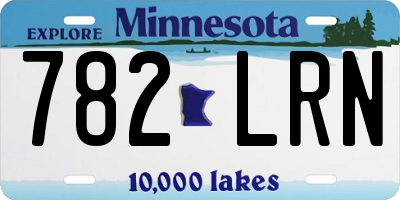MN license plate 782LRN
