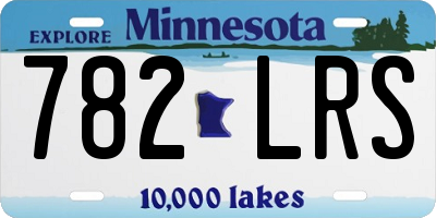 MN license plate 782LRS