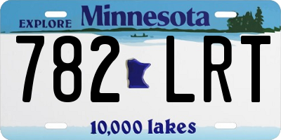 MN license plate 782LRT