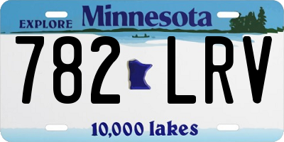 MN license plate 782LRV