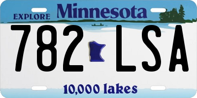 MN license plate 782LSA