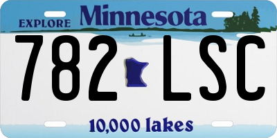 MN license plate 782LSC