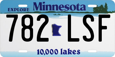 MN license plate 782LSF