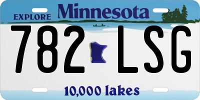 MN license plate 782LSG