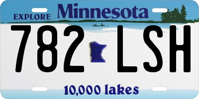 MN license plate 782LSH