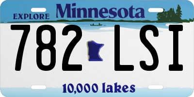MN license plate 782LSI