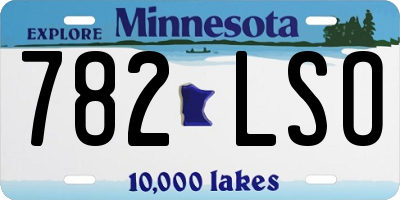 MN license plate 782LSO