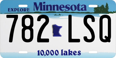 MN license plate 782LSQ