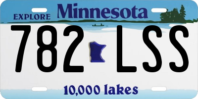 MN license plate 782LSS