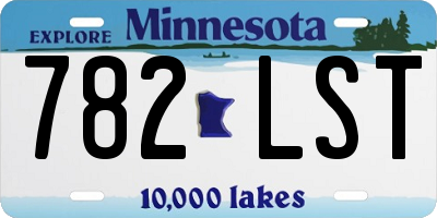 MN license plate 782LST