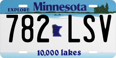 MN license plate 782LSV