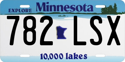 MN license plate 782LSX