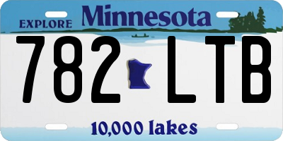 MN license plate 782LTB