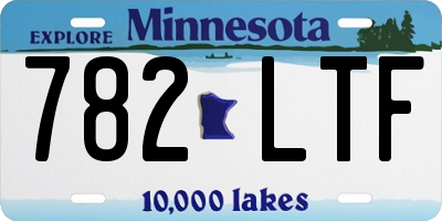 MN license plate 782LTF