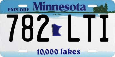 MN license plate 782LTI