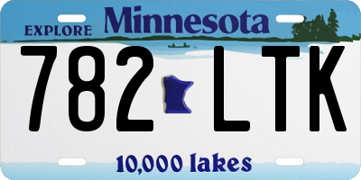MN license plate 782LTK