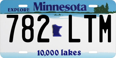 MN license plate 782LTM