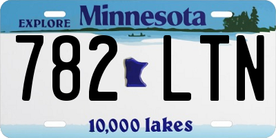 MN license plate 782LTN