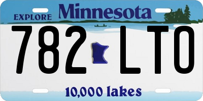 MN license plate 782LTO