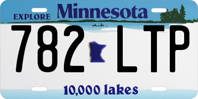 MN license plate 782LTP