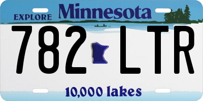 MN license plate 782LTR