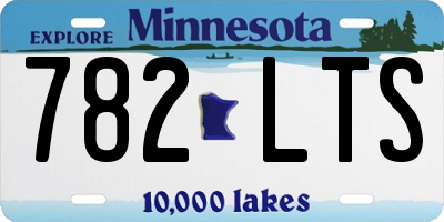 MN license plate 782LTS