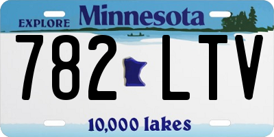 MN license plate 782LTV